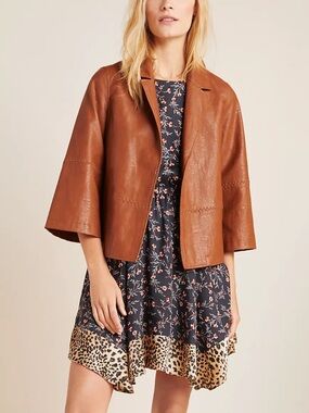 Anthropologie Hayden Faux Leather Jacket